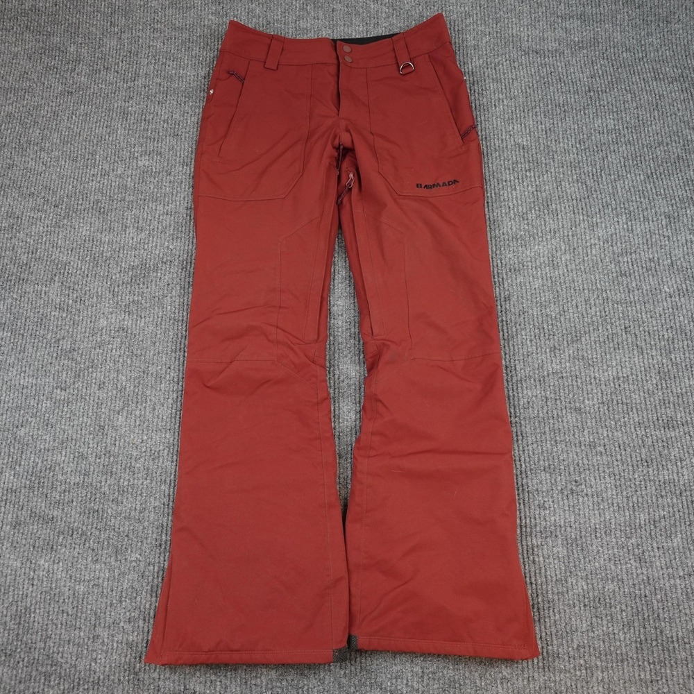 Armada Snow Pants Womens Small Red Insulated Waterproof Ski Snowboard Pockets